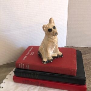 Vtg German Shepherd Chalkware Dog Figurine